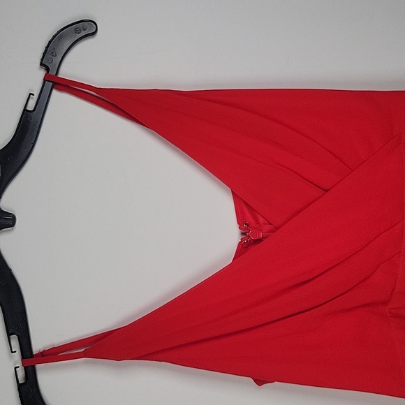 Express women pleated red dress - Picture 2 of 8